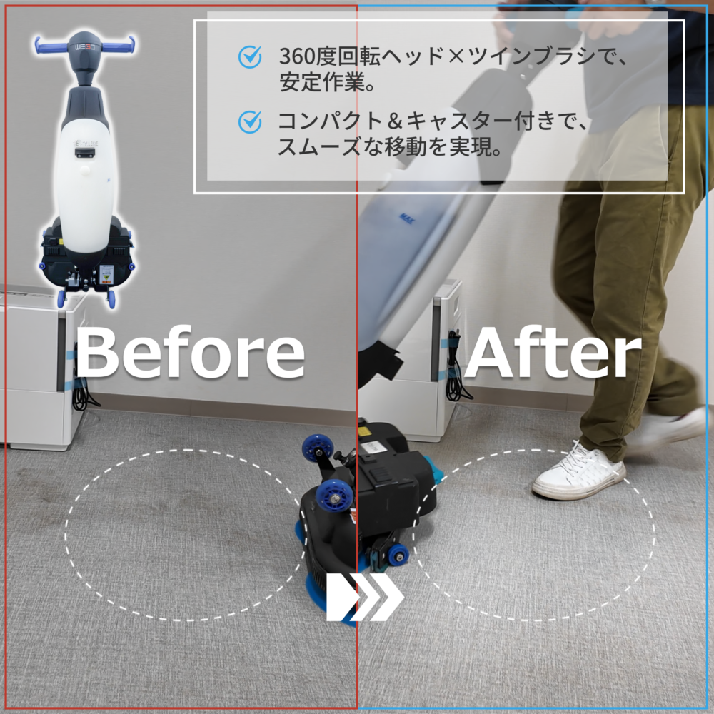 小型自動床洗浄機